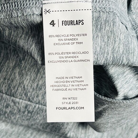 Fourlaps Stratus Wrap Cardigan Heather Gray Belted Robe Comfort Leisure Preppy - Picture 13 of 16